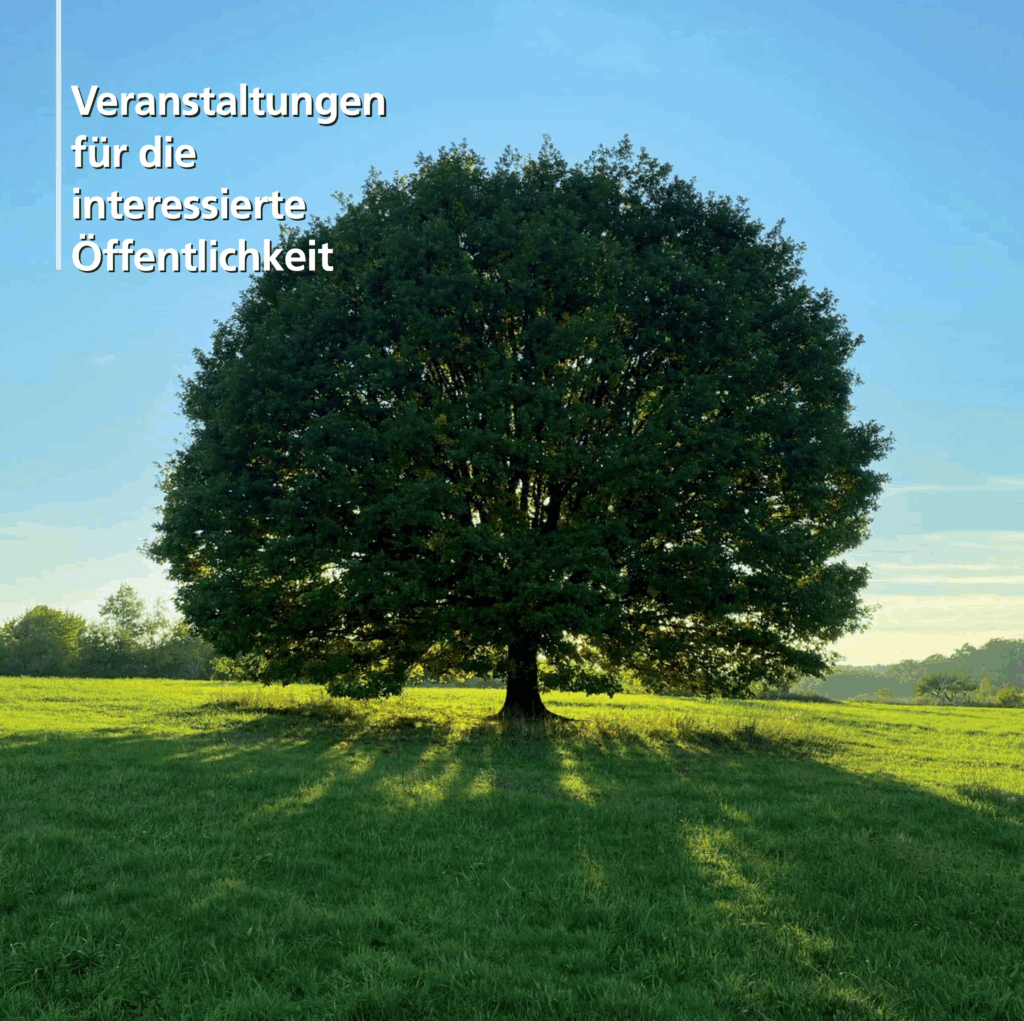 Cover des Programmhefts „Veranstaltungen für die interessierte Öffentlichkeit”